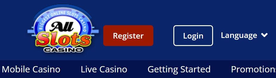 All Slots Casino Registration